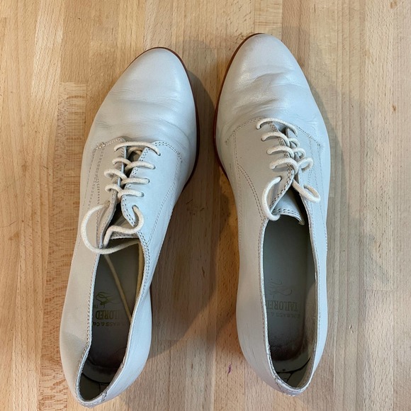 THROW BACK Vintage 80s Bass Oxfords Winter White - Picture 6 of 10